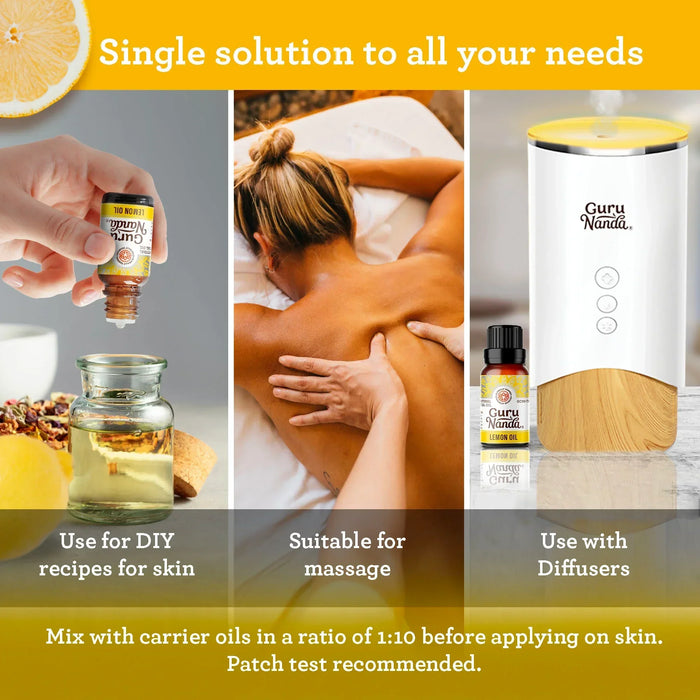 Lemon Essential Oil, 15 ML - 2-Pack