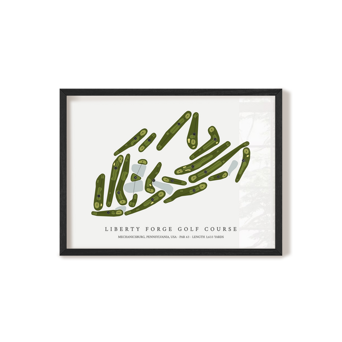 Liberty Forge Golf Course | Golf Course Map | Black+Frame