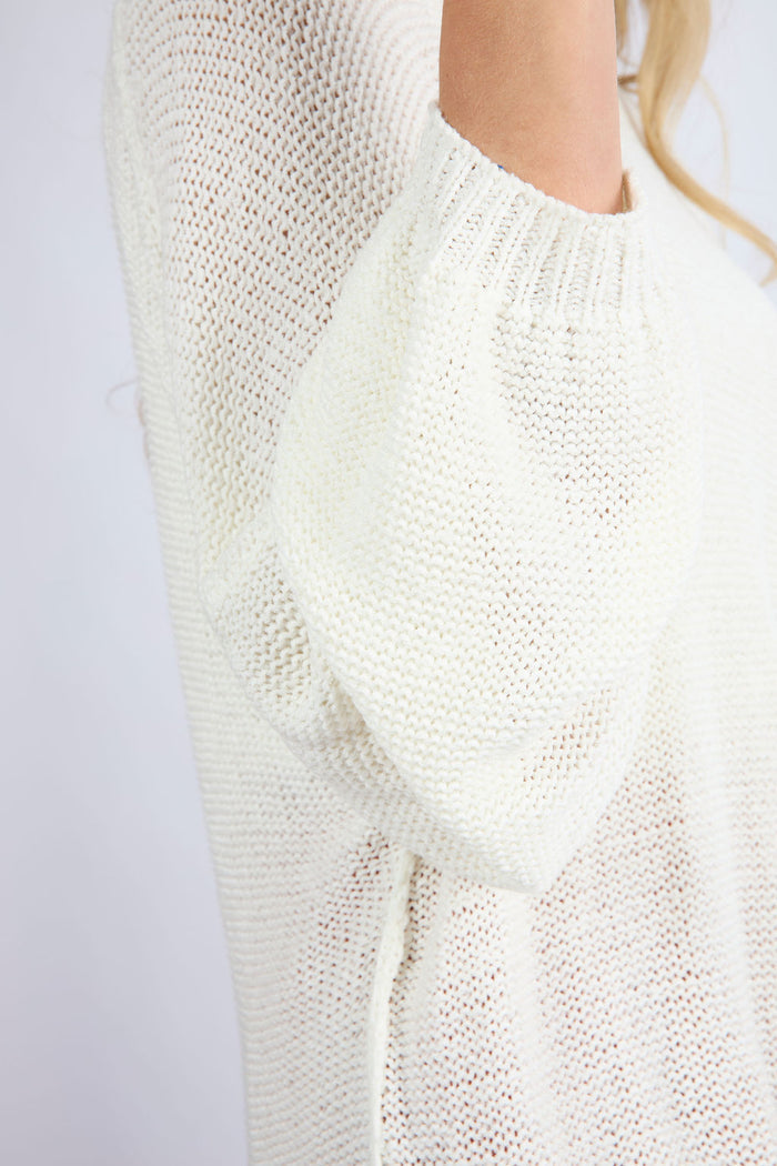 Light Summer Sweater in Cream