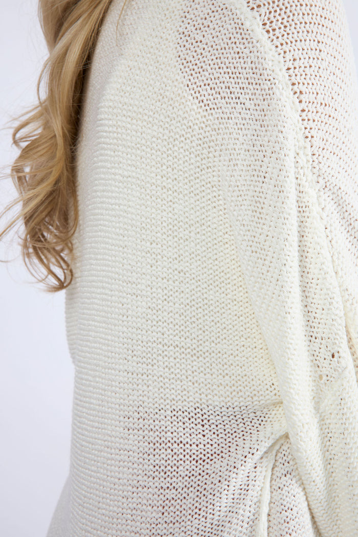 Light Summer Sweater in Cream