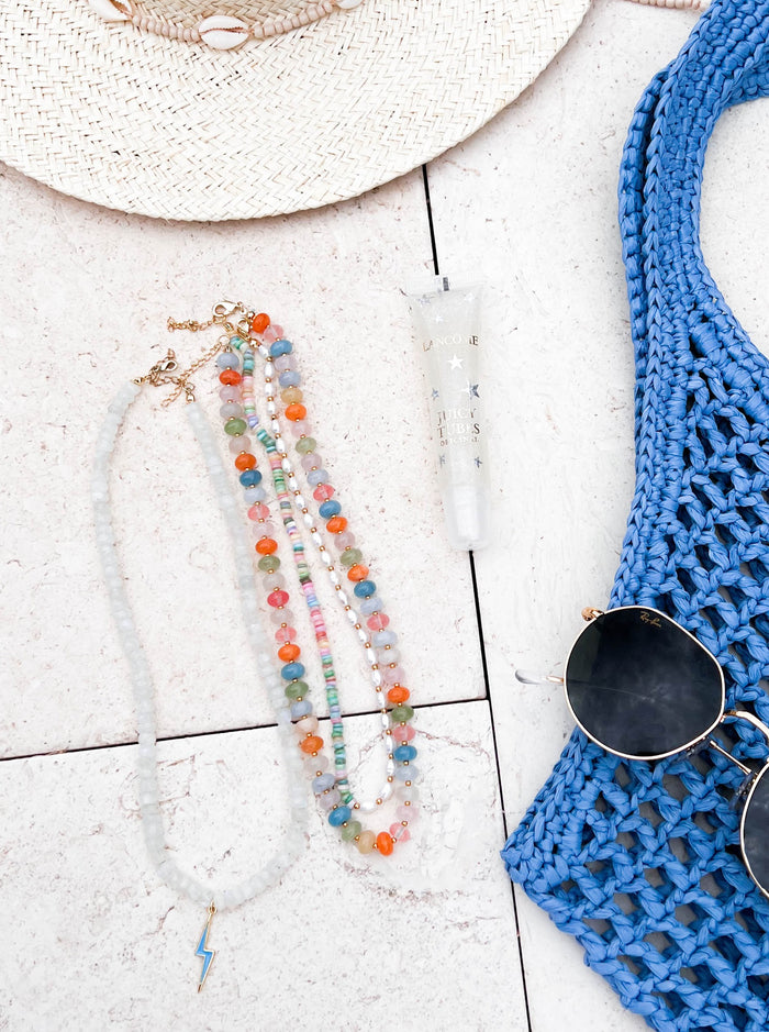 Lightning Strike Moonstone Necklace