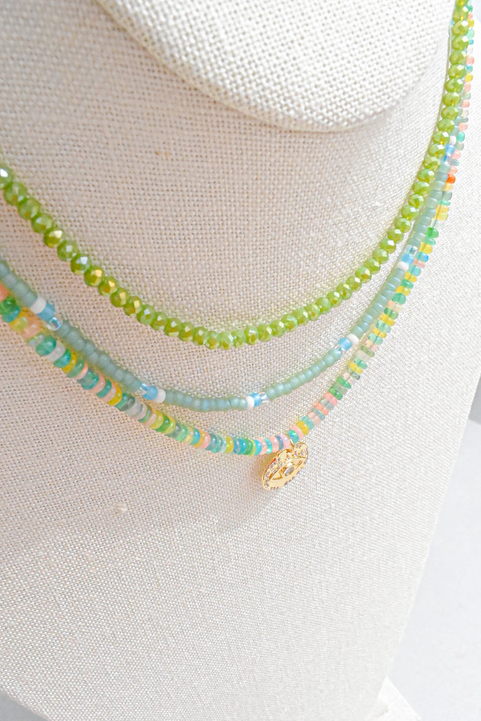 Lime Crystal Choker Necklace