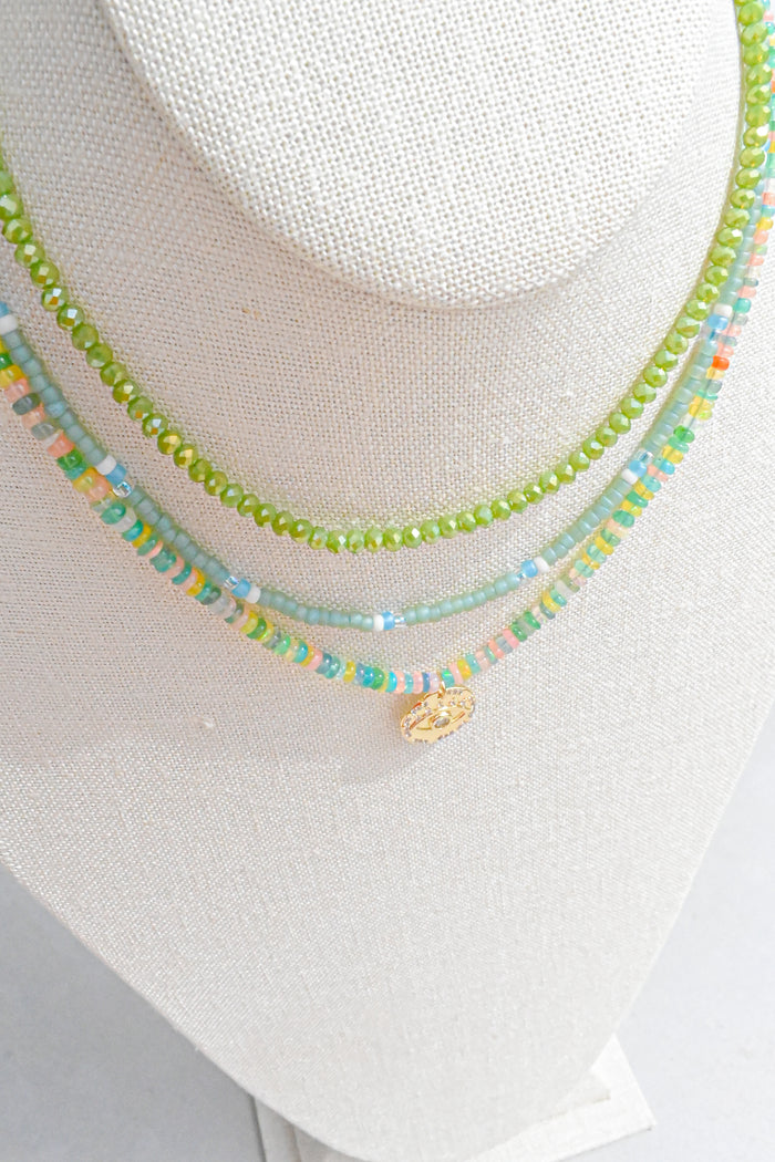 Lime Crystal Choker Necklace