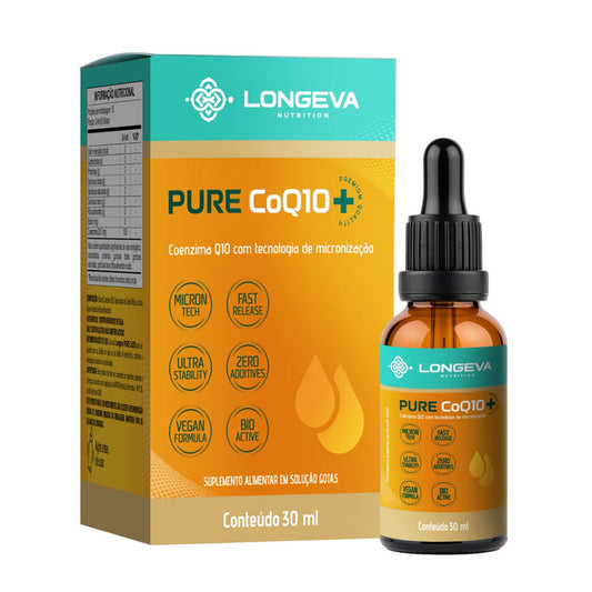 LONGEVA | Pure Coq10 - Coenzima Q10 em gotas (30 ml)
