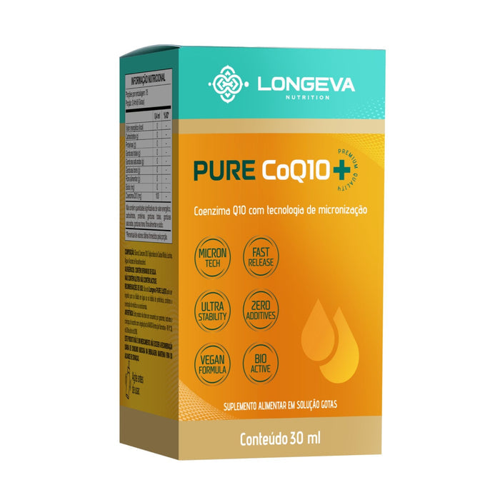LONGEVA | Pure Coq10 - Coenzima Q10 em gotas (30 ml)