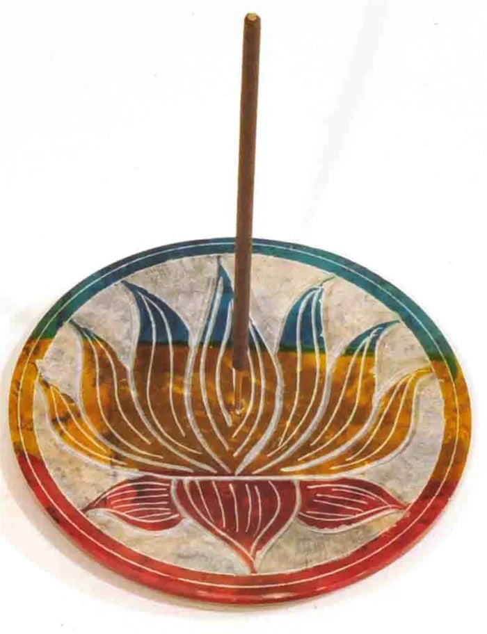 Lotus on Plate Inense Burner