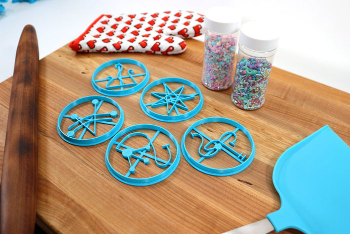 Lovecraft Great Old Ones Cookie Cutters Set 2 - Cthugha, Cthulhu, Ghatanothoa, Shudde M'ell, Zhar