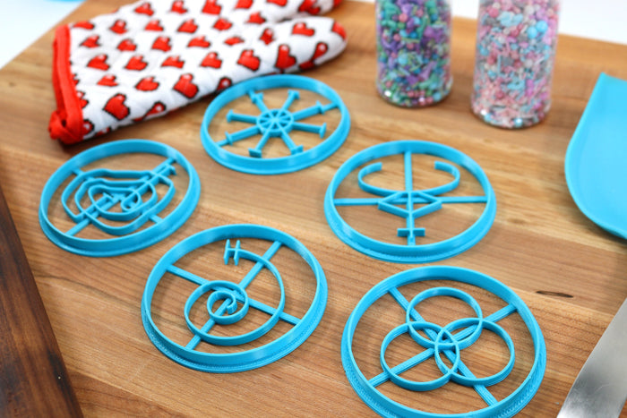 Lovecraft Outer Gods Cookie Cutters Set - Azathoth, Abhoth, Hypnos, Shub-Niggurath, Yog-Sothoth