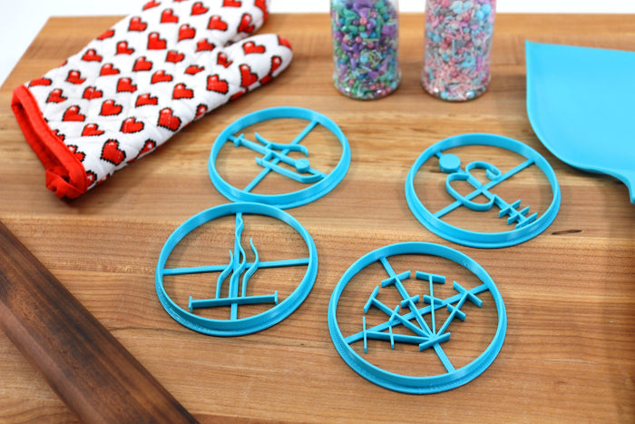 Lovecraft Outer Gods Cookie Cutters Set 2 - Unbegotten, Green Flame Tulzscha, Crawling Chaos Nyarlethotep, Abyss Lord Nodens