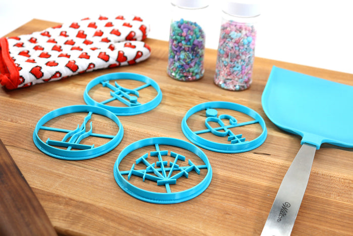 Lovecraft Outer Gods Cookie Cutters Set 2 - Unbegotten, Green Flame Tulzscha, Crawling Chaos Nyarlethotep, Abyss Lord Nodens