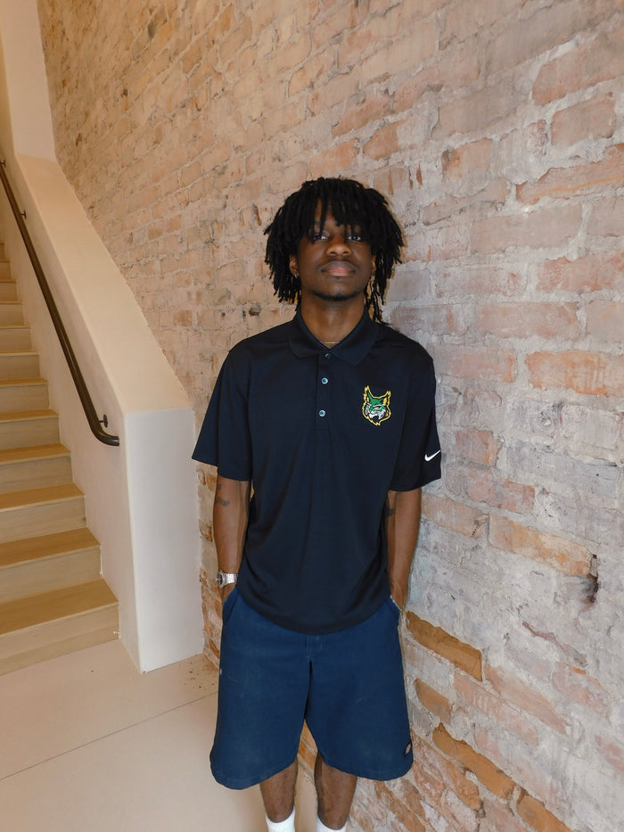 Lynx Black Nike Dri-FIT Polo Primary Logo