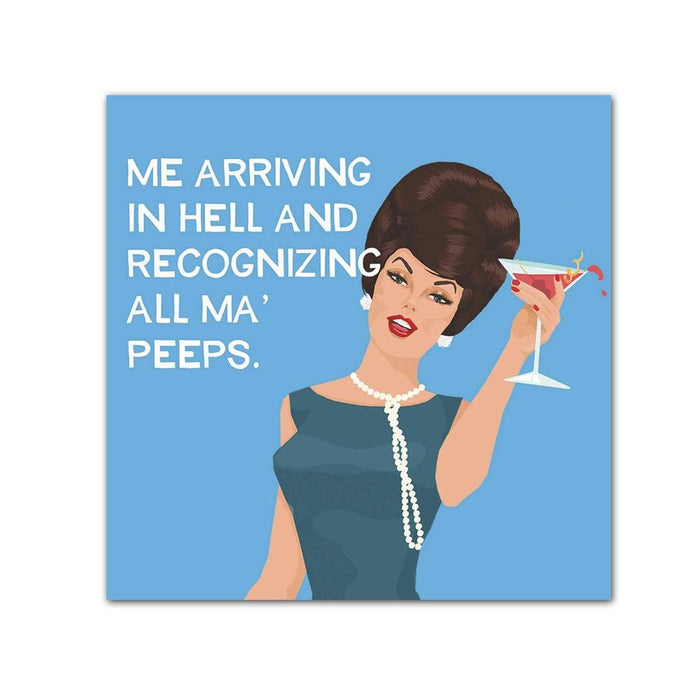 Ma' Peeps Funny Cocktail Napkins by Blunt