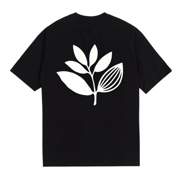 Magenta Classic Plant T-Shirt Black
