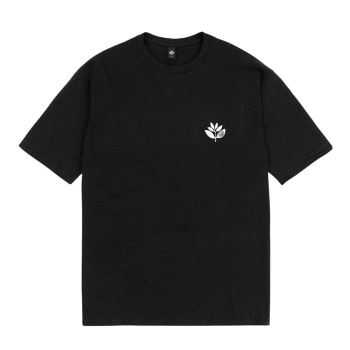 Magenta Classic Plant T-Shirt Black