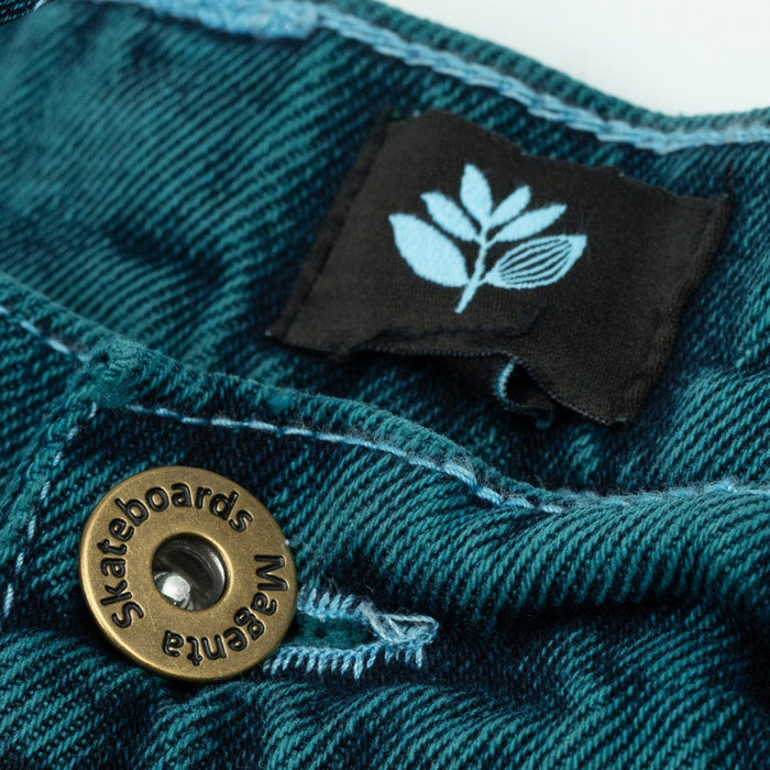 Magenta OG Denim Pants Teal
