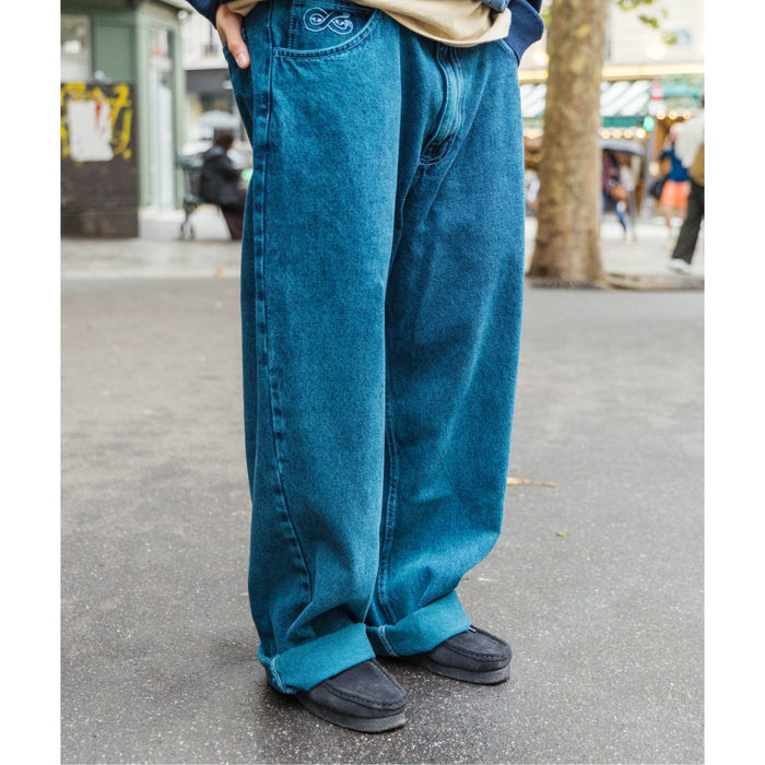 Magenta OG Denim Pants Teal