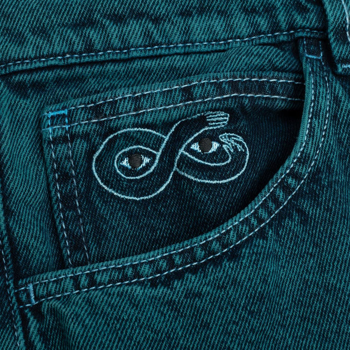 Magenta OG Denim Pants Teal
