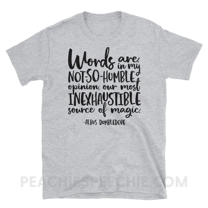 Magic Quote Classic Tee - Sport Grey / S - T-Shirts & Tops peachiespeechie.com