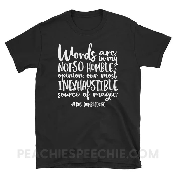 Magic Quote Classic Tee - Black / S - T-Shirts & Tops peachiespeechie.com