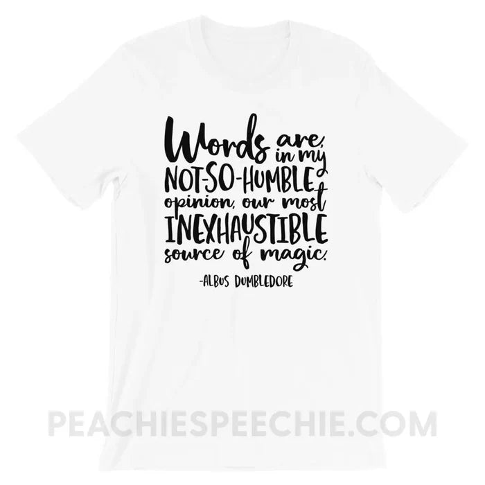 Magic Quote Premium Soft Tee - White / XS - T-Shirts & Tops peachiespeechie.com