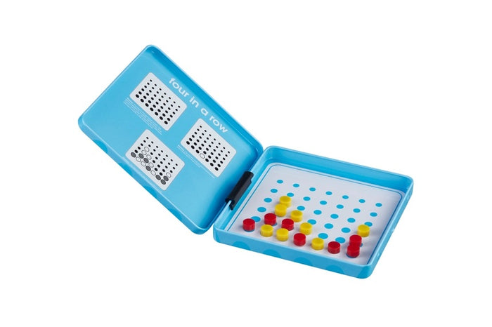 Magnetic Four in a Row Travel Game - Great Table or Travel Game for Hours of Fun!