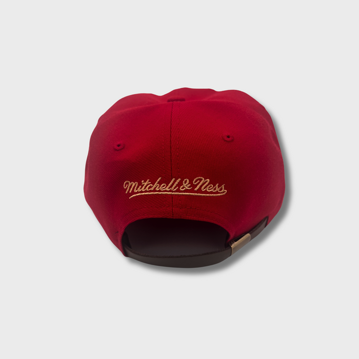 Malcolm X 100th Birthday RED Leather Strapback Hat – Spike Lee's 40 Acres x Mitchell & Ness Limited Edition