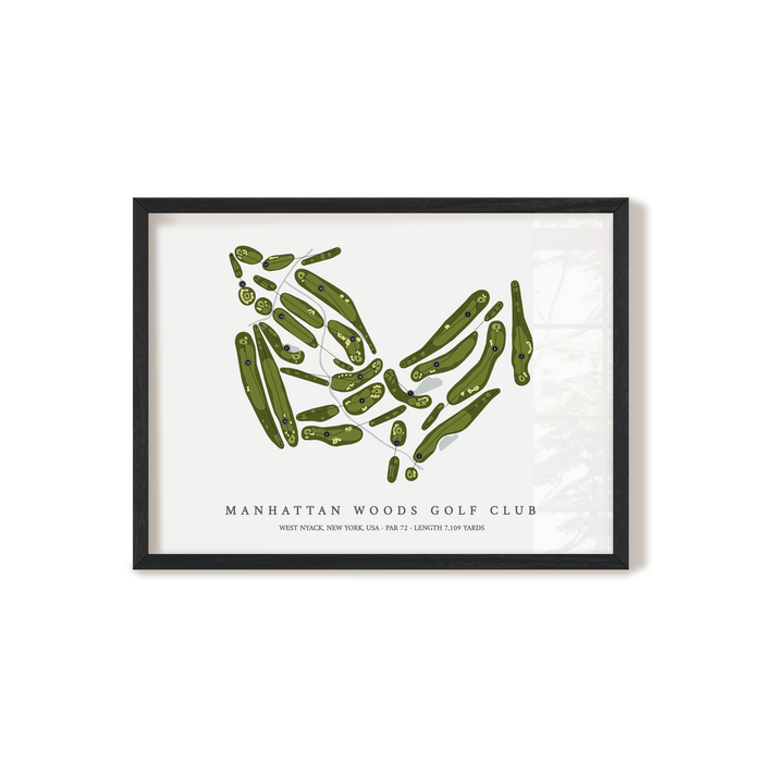 Manhattan Woods Golf Club | Golf Course Map | Black+Frame