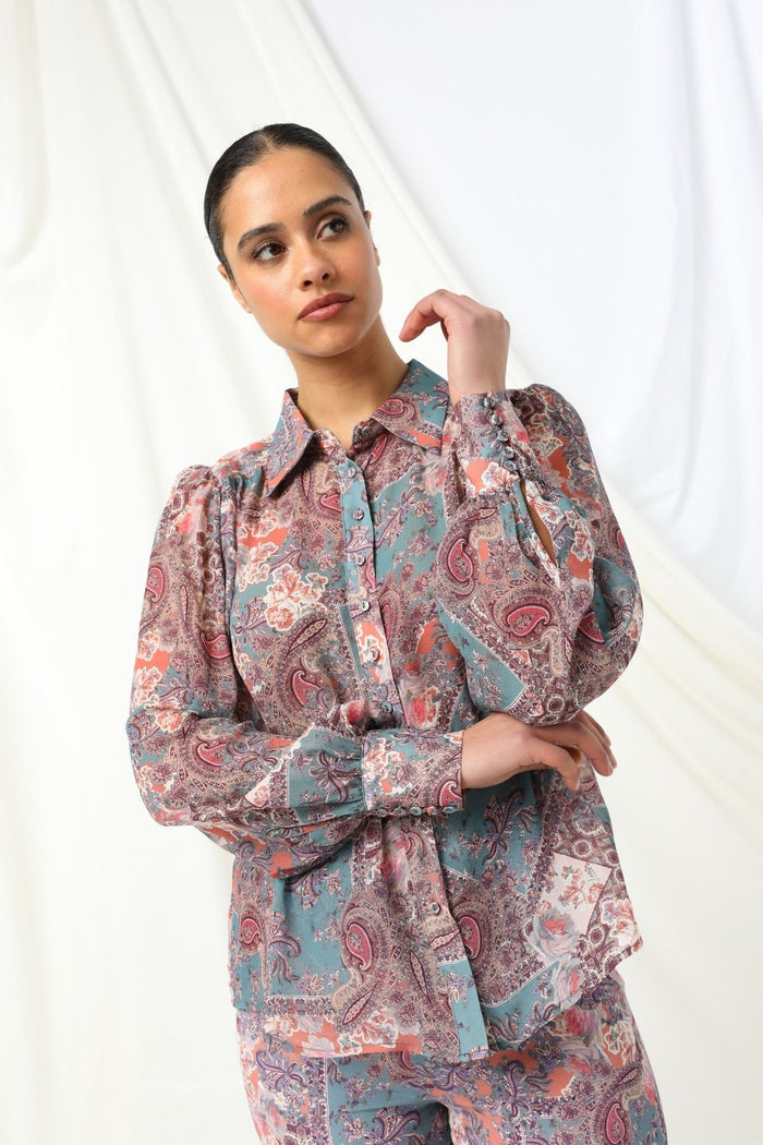 Womens Margot Blouse Multicolor 605ka048