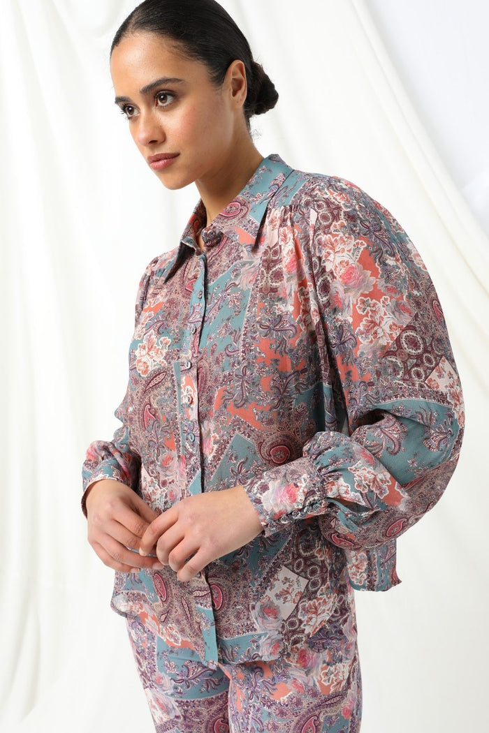 Womens Margot Blouse Multicolor 605ka048