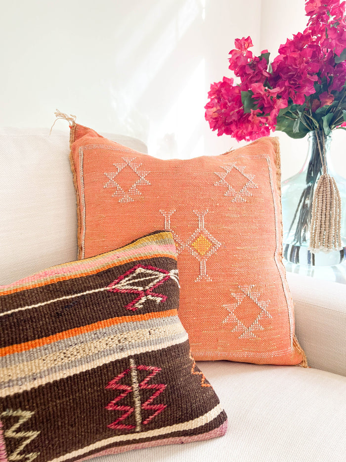 Marigold XXI Moroccan Sabra Cactus Silk Pillow