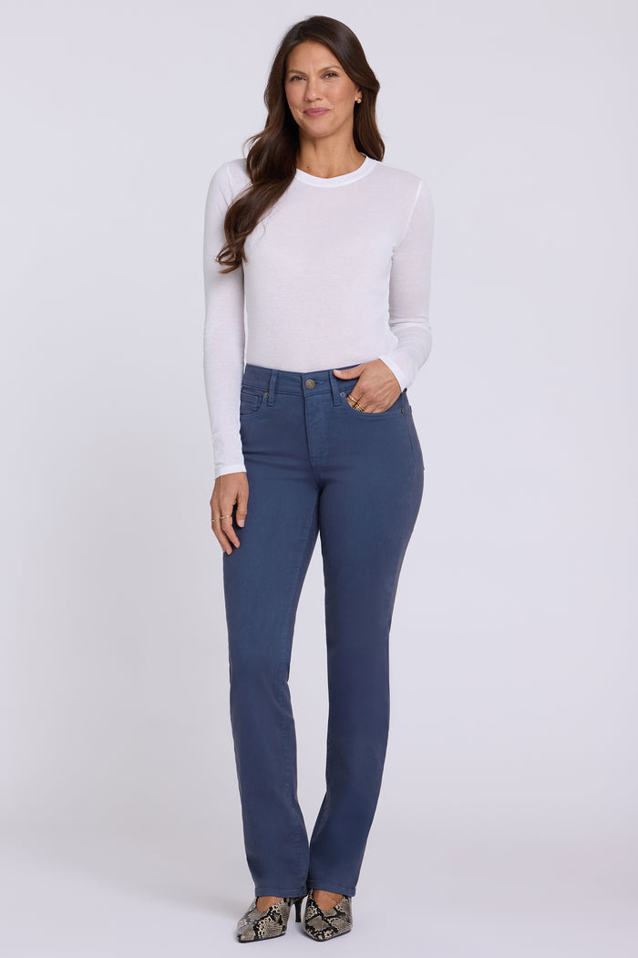 Marilyn Straight Jeans In Petite - Jade Blue
