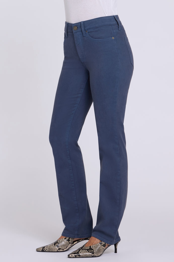 Marilyn Straight Jeans In Petite - Jade Blue