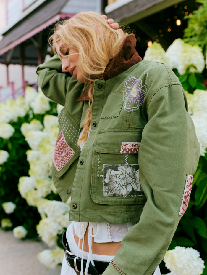 Martha Workwear Appliques - Callisto Green