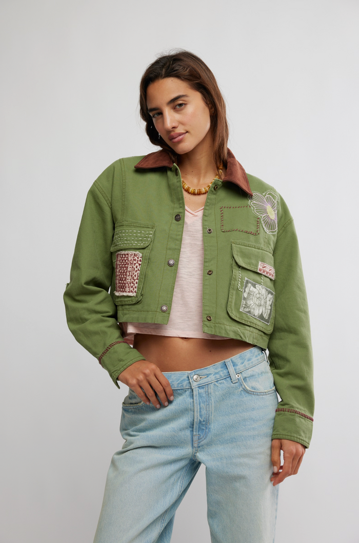 Martha Workwear Appliques - Callisto Green