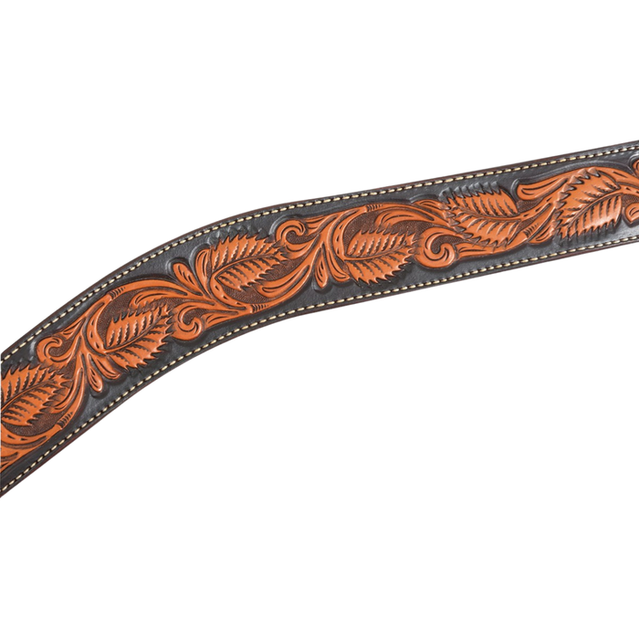 Martin Saddlery | 2" Breastcollar | Floral Tooled Dyed Edge