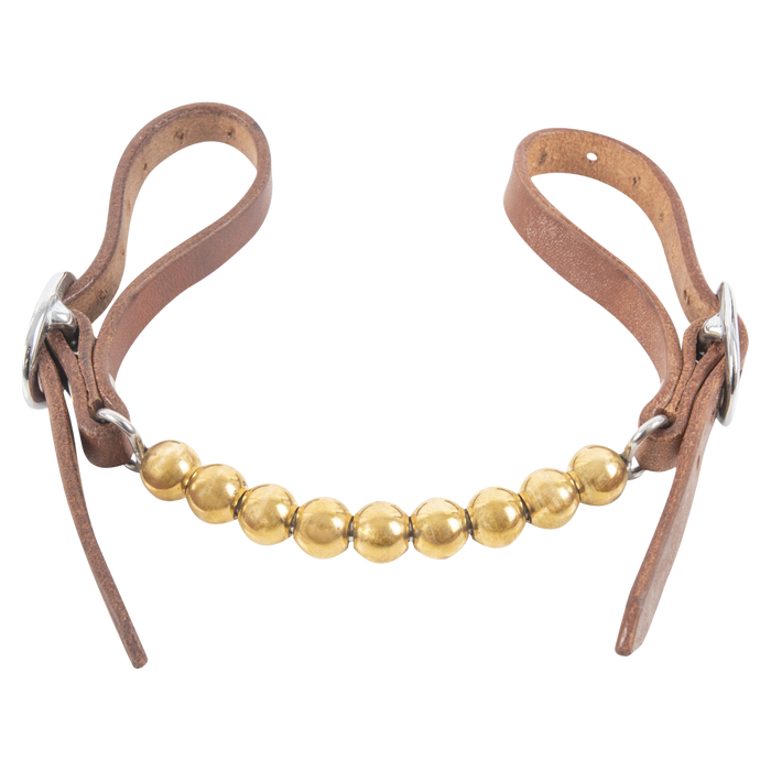 Martin Saddlery | Brass Ball Curb Strap