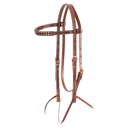 Martin Saddlery | Browband Headstall with Blood Knots
