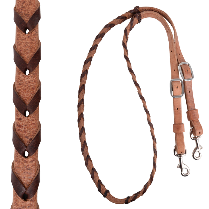 Martin Saddlery | Laced Harness Barrel Reins