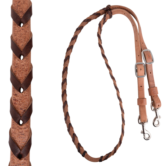 Martin Saddlery | Laced Harness Barrel Reins