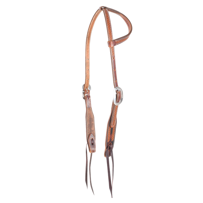 Martin Saddlery | Slip Ear Headstall with Rope Tooling