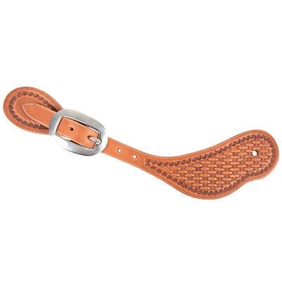Martin Saddlery | Spur Straps | Cowboy Basket Stamp