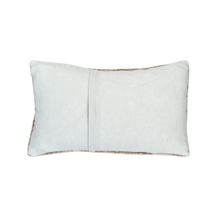 Handmade Turkish oushak pillow cover made with vintage rugs 12x20 tan beige taupe