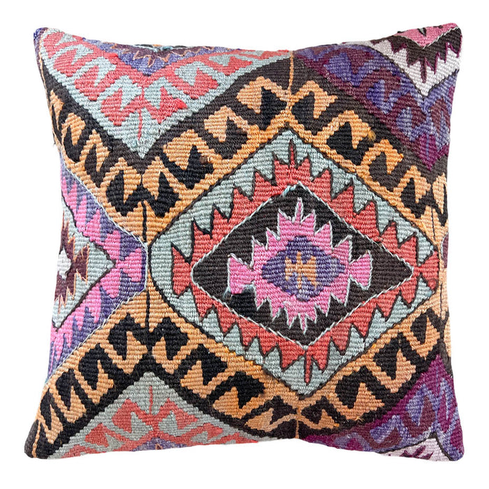 Maze IV Kilim Pillow (16x16)