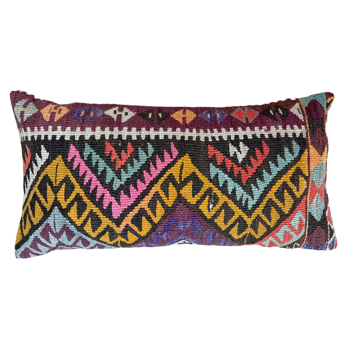 Maze Kilim Pillow (12x24)