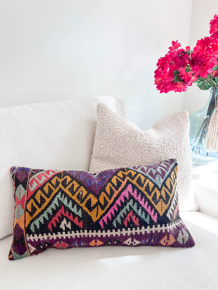 Maze Kilim Pillow (12x24)
