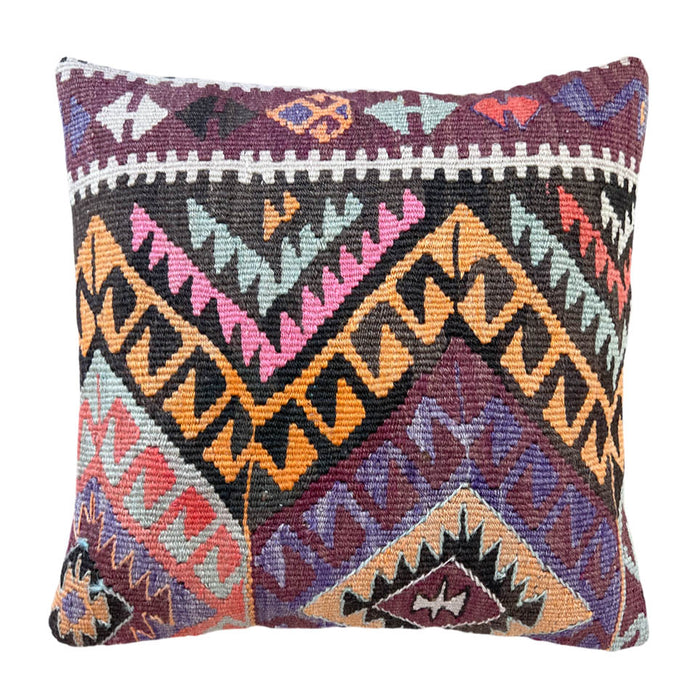 Maze Kilim Pillow (16x16)