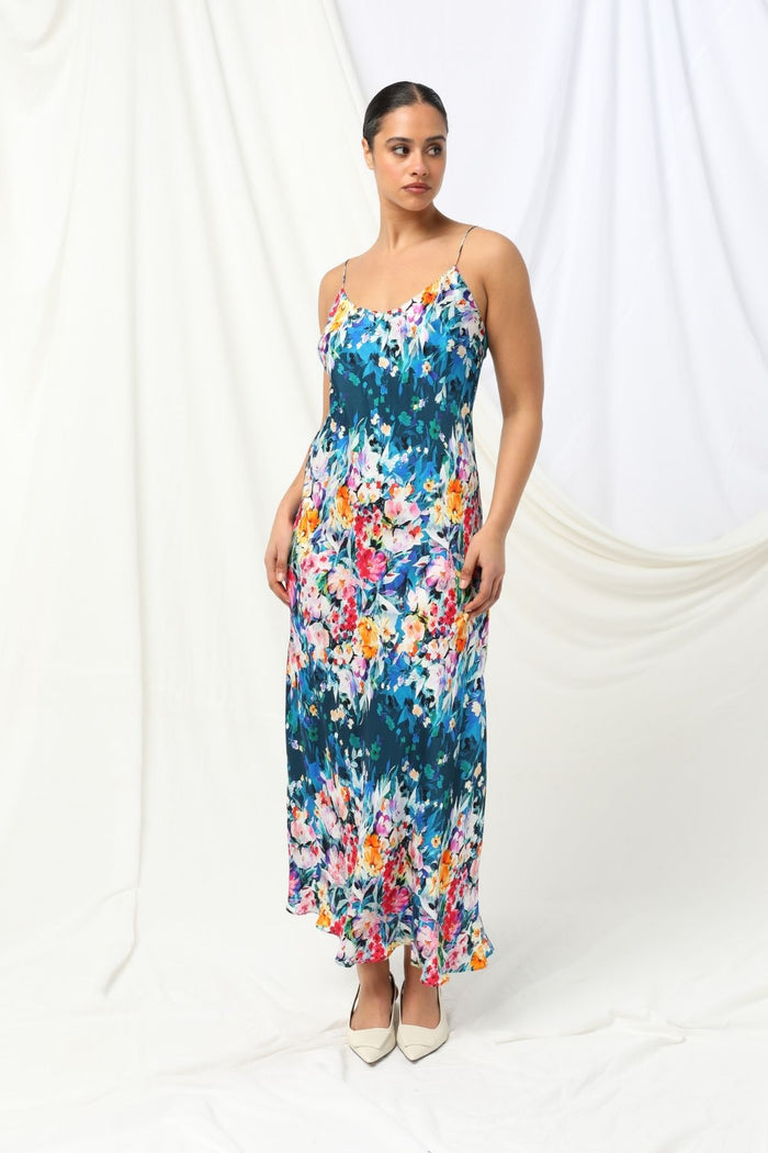 Womens Melody Slip Dress Multicolor 605ka123