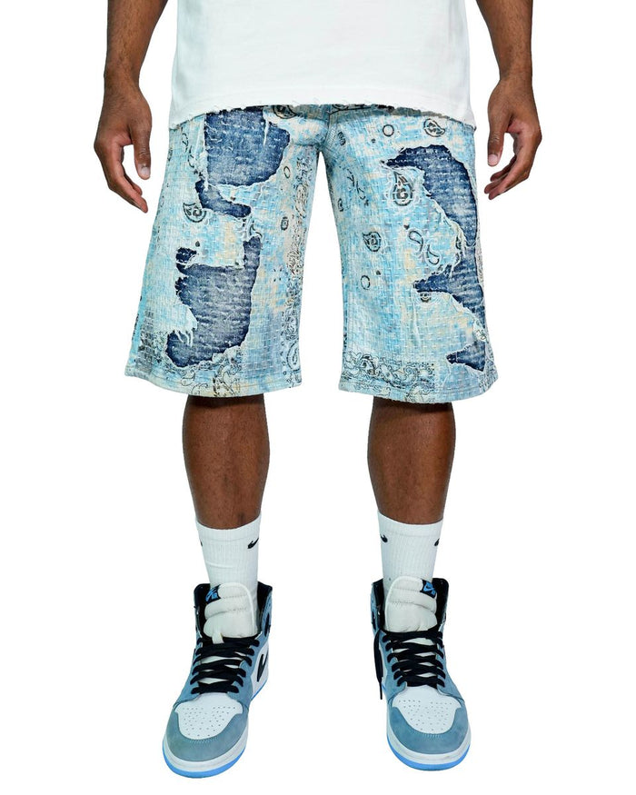 Men SMUGGLERS MOON Thread-Stitched Short