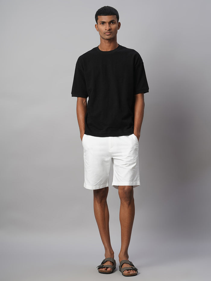 Men's 100% Cotton Regular Fit Relaxed Crew Neck T Shirt Black