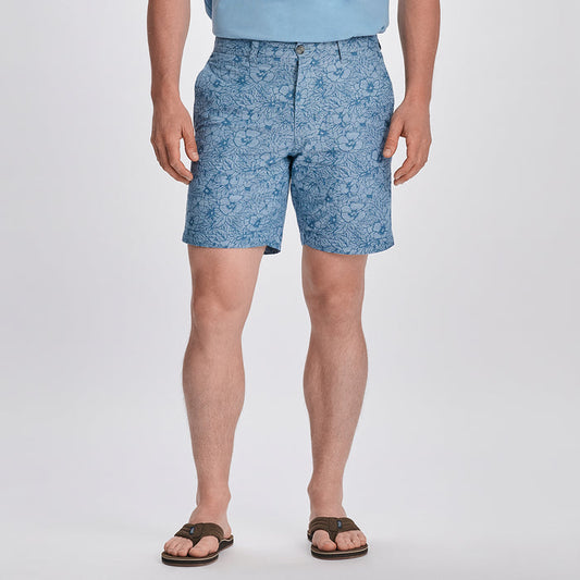 Men's Camano 2.0 Shorts - Print-Chambray Blue-1